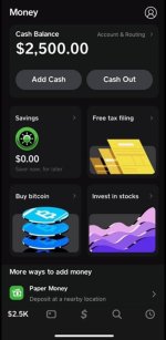 This may contain_ an iphone screen showing the cash app on it's display, with different types ...jpg